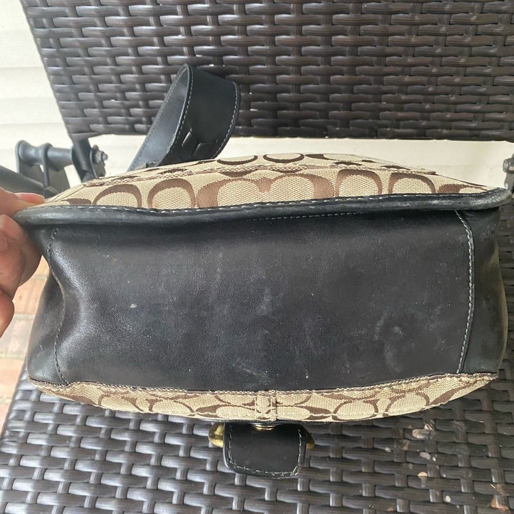 Coach Bleeker Signature Canvas and Leather Shoulder Bag - Picture 7 of 12